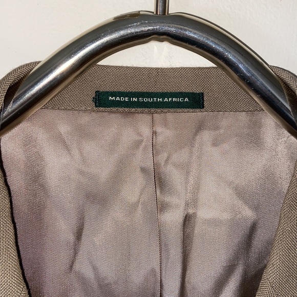 Palm Beach Tan Wool Sport-coat Suit Jacket Size 46R - Picture 3 of 6